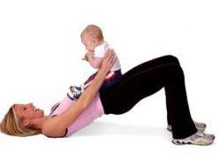 For new moms, how can I help them balance their fitness regime and their children? Are there a few exercises they can do while with their kids?