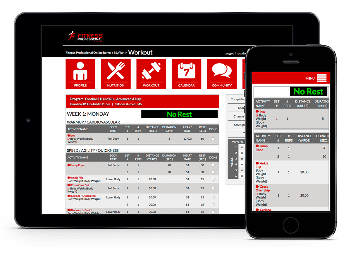 Customized Workouts